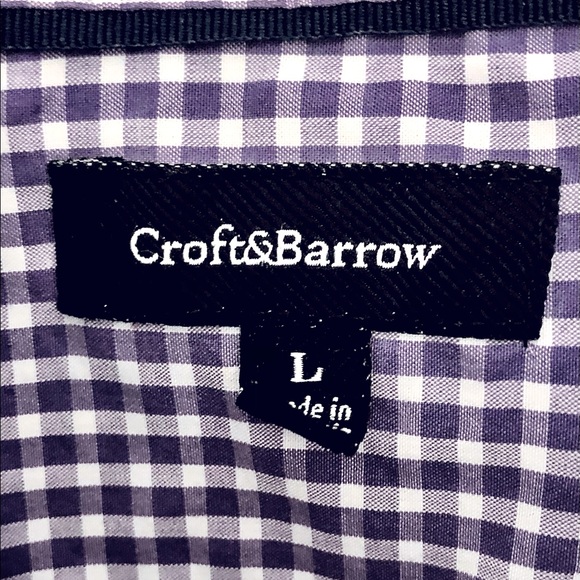 Last Call - Croft & Barrow Men’s Short Sleeved Button Down Dress Shirt - Picture 2 of 4